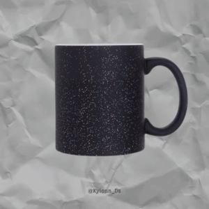 Taza Mágica negra escarchada 11 oz