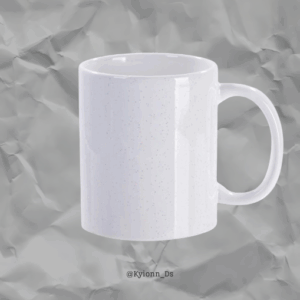 Taza blanca escarchada 11 oz