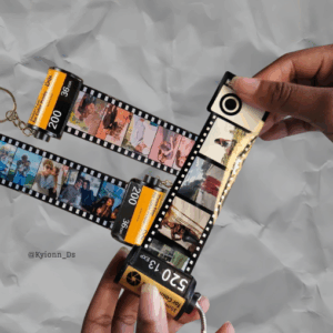 Llaveros con rollo fotográfico