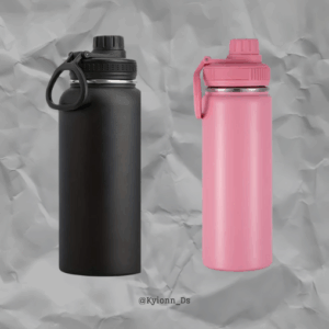 Botella térmica de acero negra 32oz