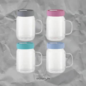 Jarras mason vidrio transparente 20oz