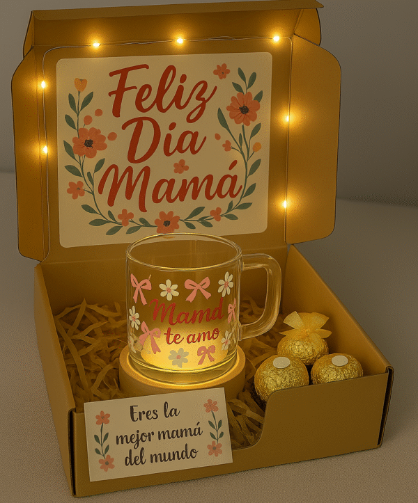 REFLEJO DE MAMA (BASE LUMINOSA Y TAZA)